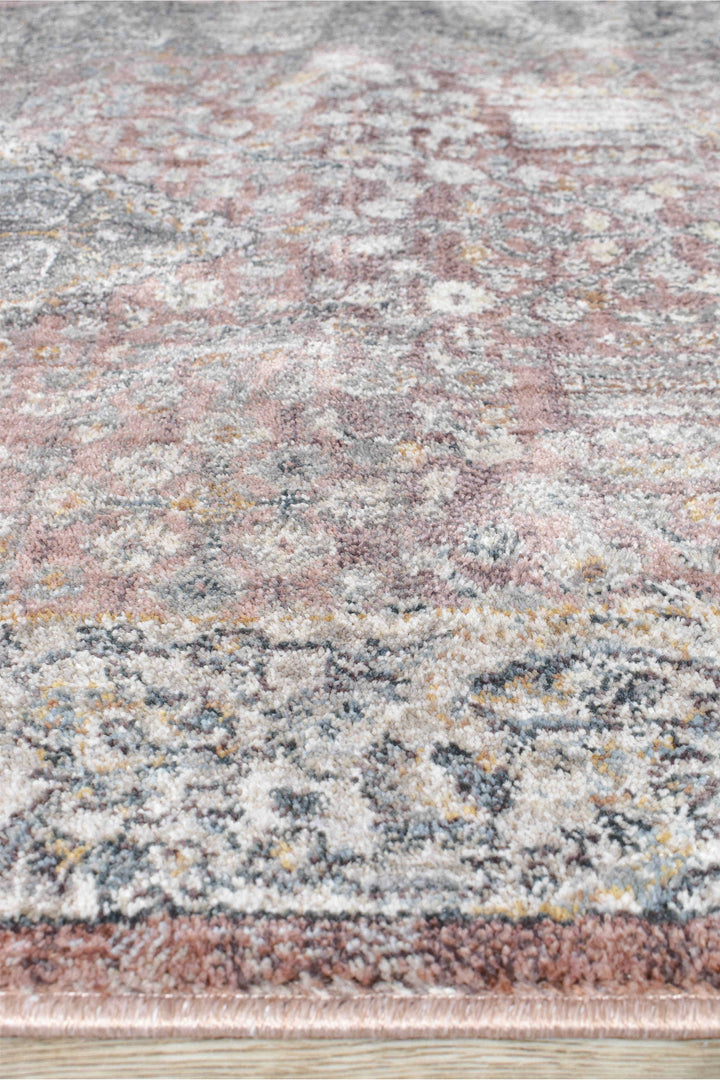Novara Legacy Rose Runner - Turkish-inspired hallway runner rug from Treasures of Turkey