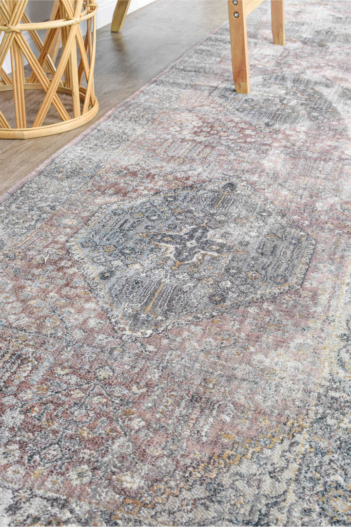 Novara Legacy Rose Rug - Turkish-inspired traditional rug from Treasures of Turkey
