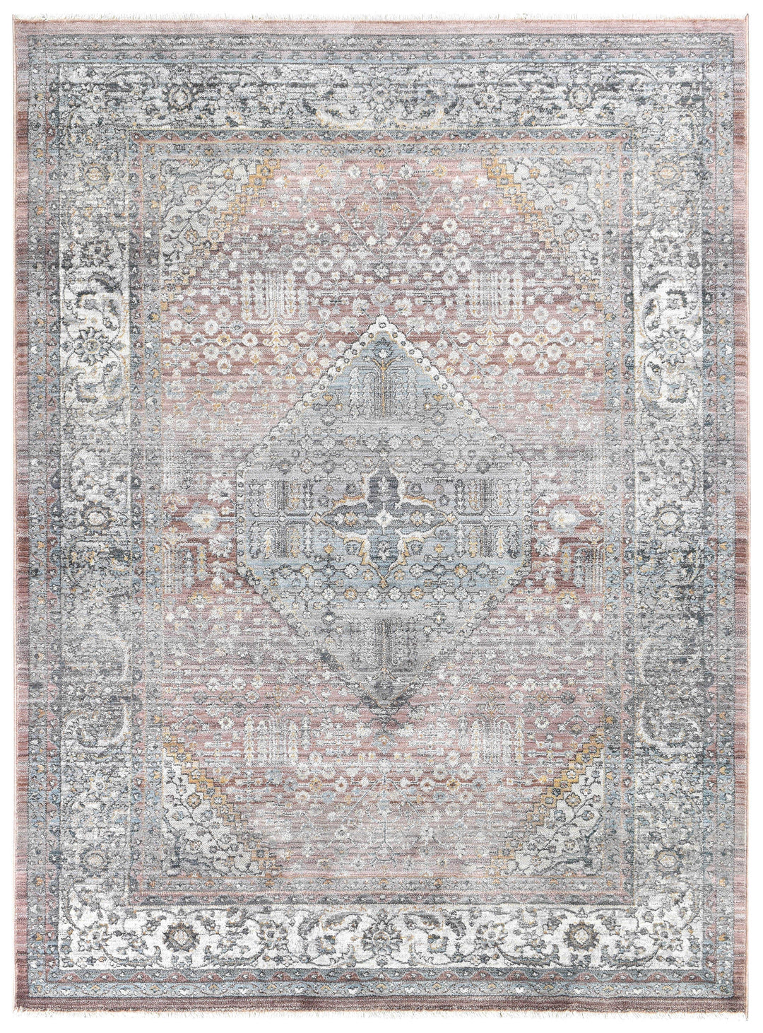 Novara Legacy Rose Rug - Turkish-inspired traditional rug from Treasures of Turkey