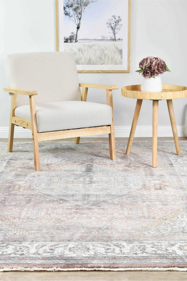 Novara Legacy Rose Rug - Turkish-inspired traditional rug from Treasures of Turkey