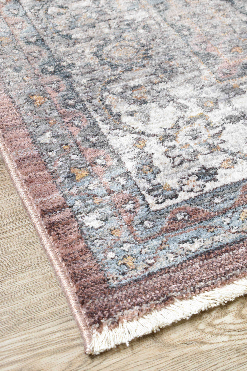 Novara Legacy Rose Rug - Turkish-inspired traditional rug from Treasures of Turkey