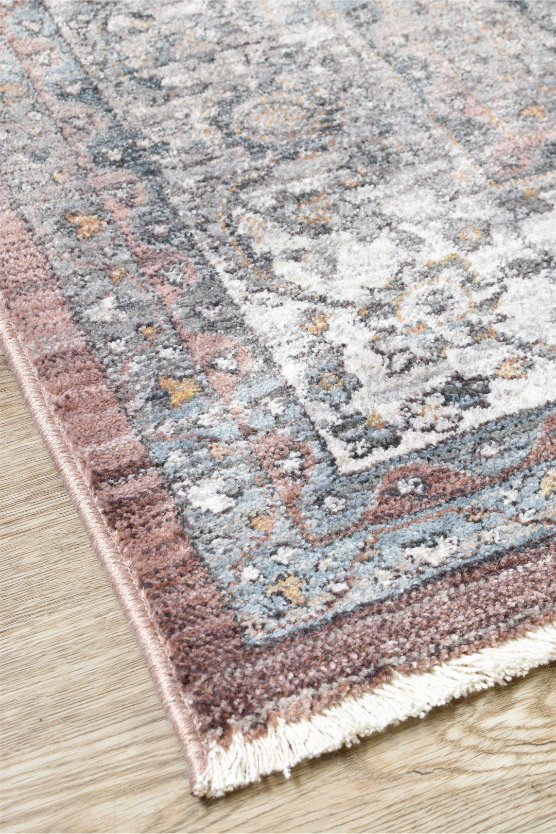 Novara Legacy Rose Rug - Turkish-inspired traditional rug from Treasures of Turkey