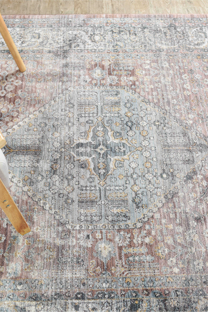 Novara Legacy Rose Rug - Turkish-inspired traditional rug from Treasures of Turkey