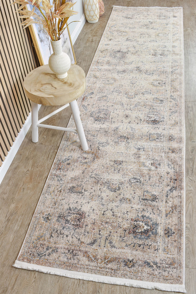 Crystal Savannah Cream Taupe Traditional Hallway Runner Rug – Treasures of Turkey Australia
