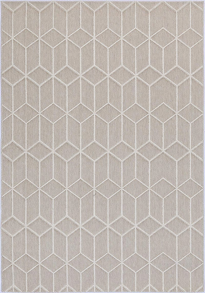 Vanuatu Maemae Beige Geometric Flatweave Rug