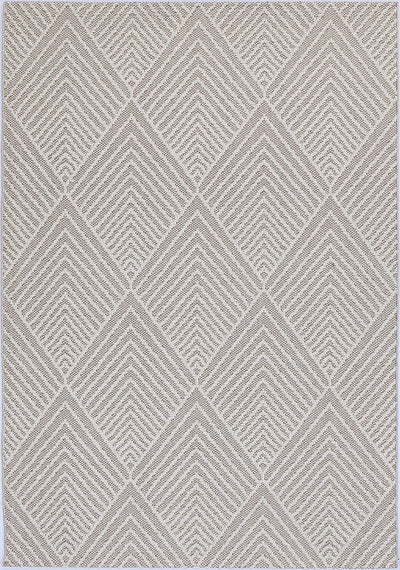 Vanuatu Onika Beige Geometric Flatweave Rug