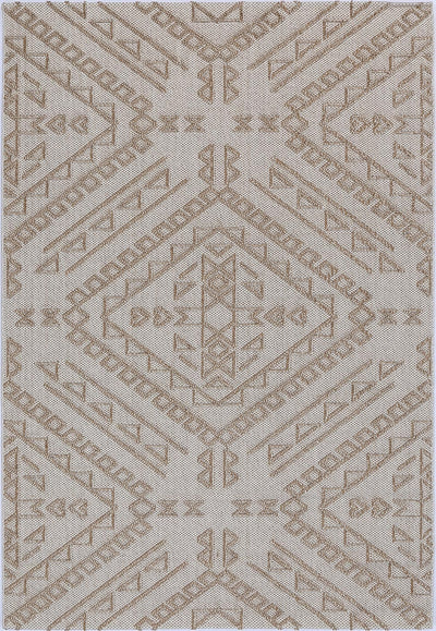 Vanuatu Kilifa Beige Tribal Flatweave Rug