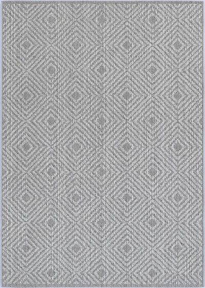 Vanuatu Walasi Ash Geometric Flatweave Rug