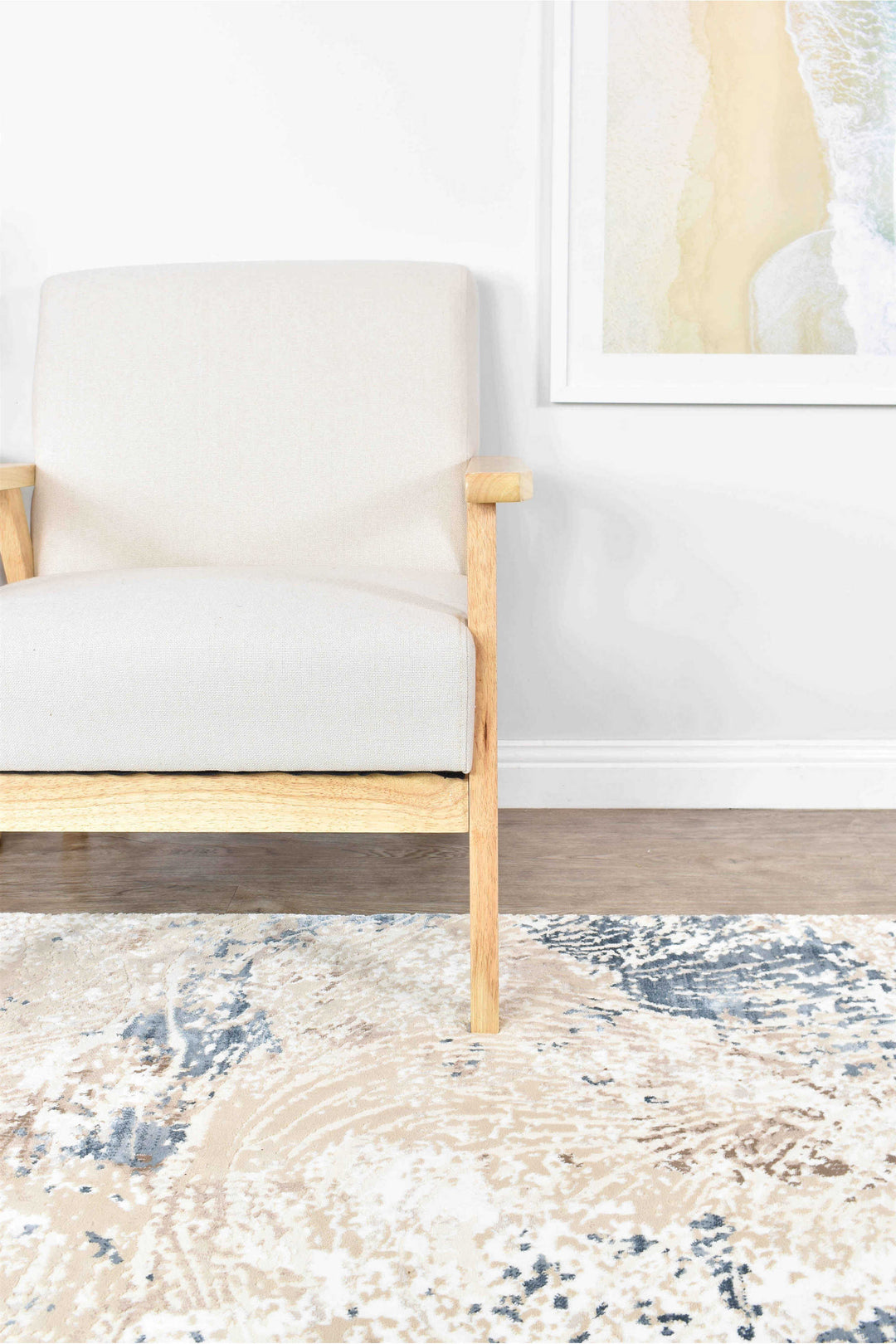 Finnegan Stone Patch Rug - Turkish-inspired modern rug from Treasures of Turkey