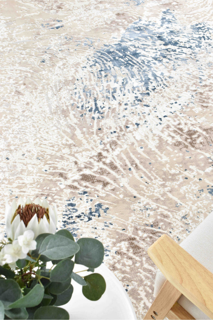 Finnegan Stone Patch Rug - Turkish-inspired modern rug from Treasures of Turkey
