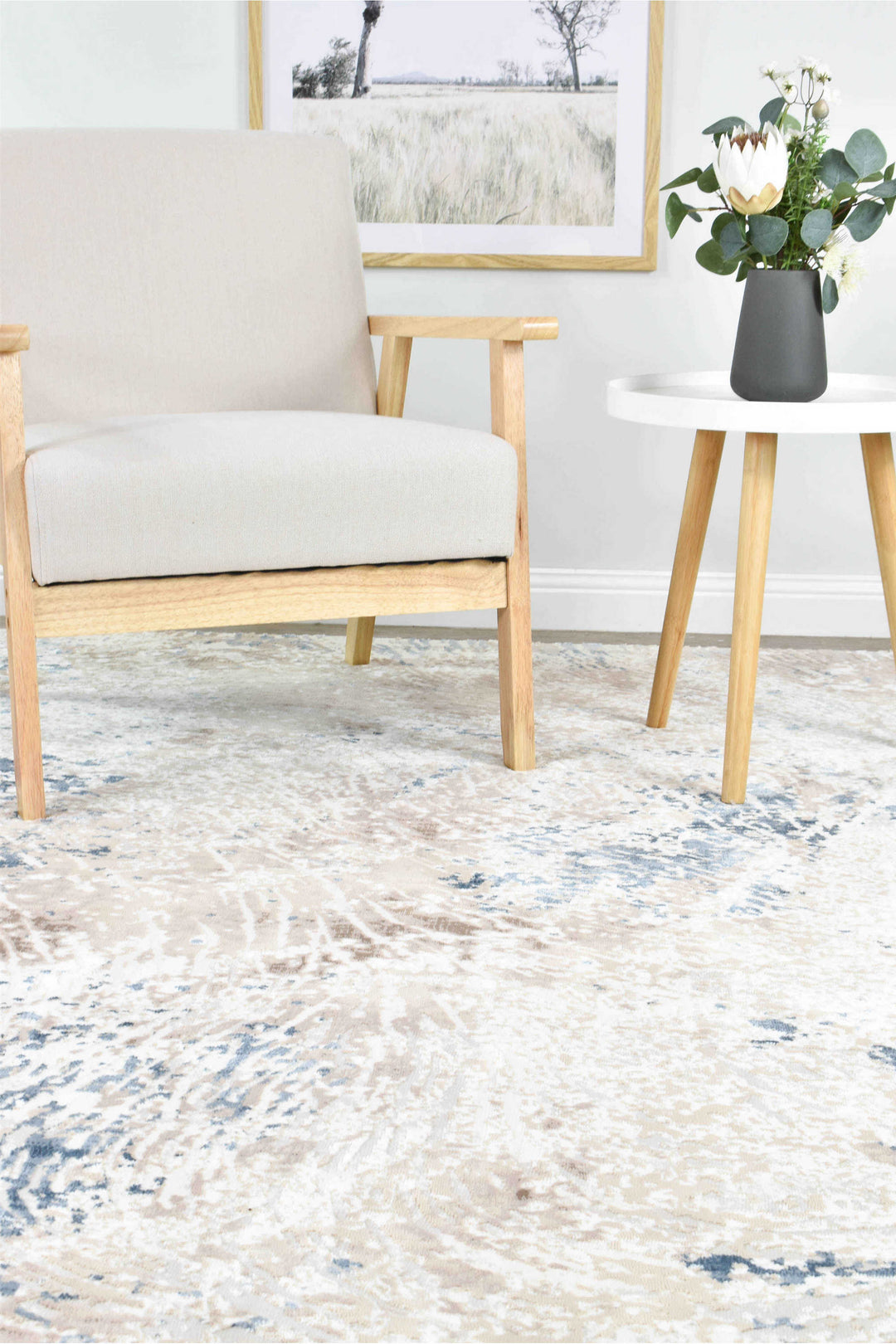 Finnegan Stone Patch Rug - Turkish-inspired modern rug from Treasures of Turkey