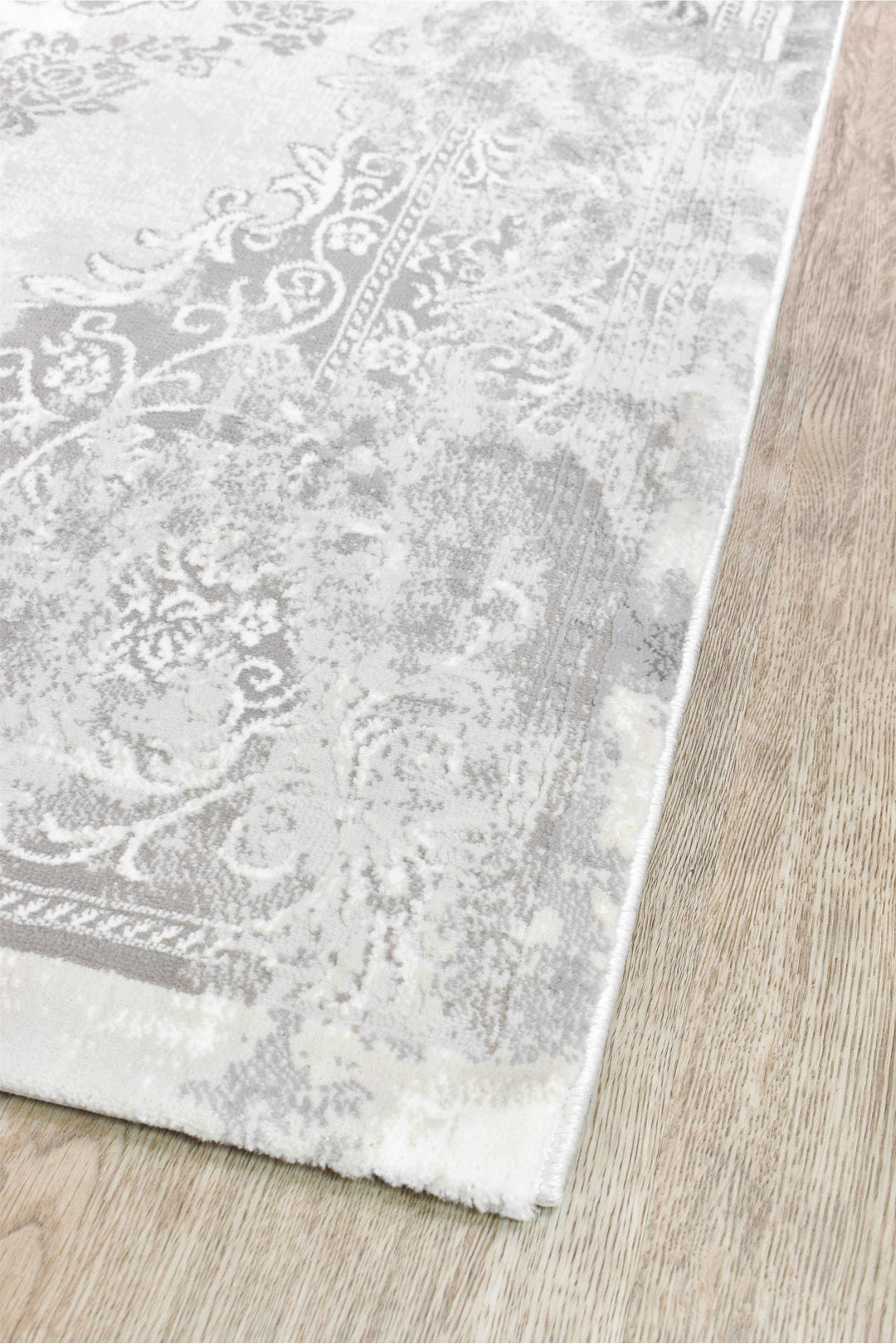 Finnegan Neutral Grey Rug - Turkish-inspired modern rug from Treasures of Turkey