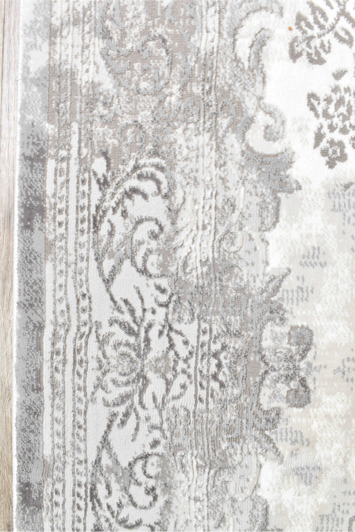 Finnegan Neutral Grey Rug - Turkish-inspired modern rug from Treasures of Turkey