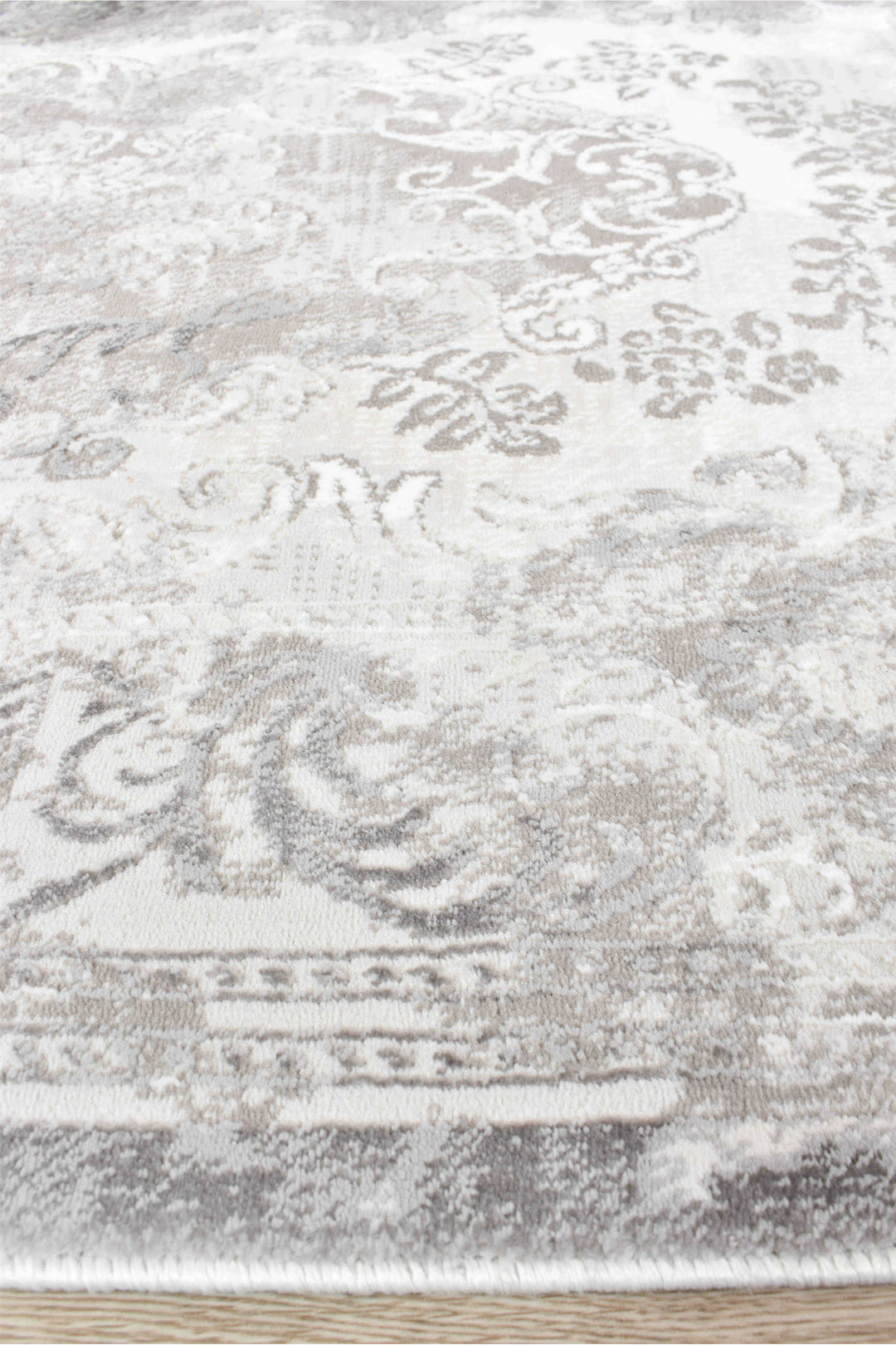 Finnegan Neutral Grey Rug - Turkish-inspired modern rug from Treasures of Turkey