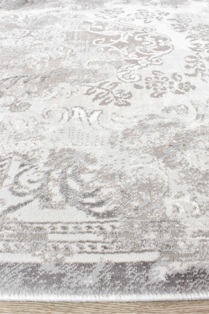 Finnegan Neutral Grey Rug - Turkish-inspired modern rug from Treasures of Turkey