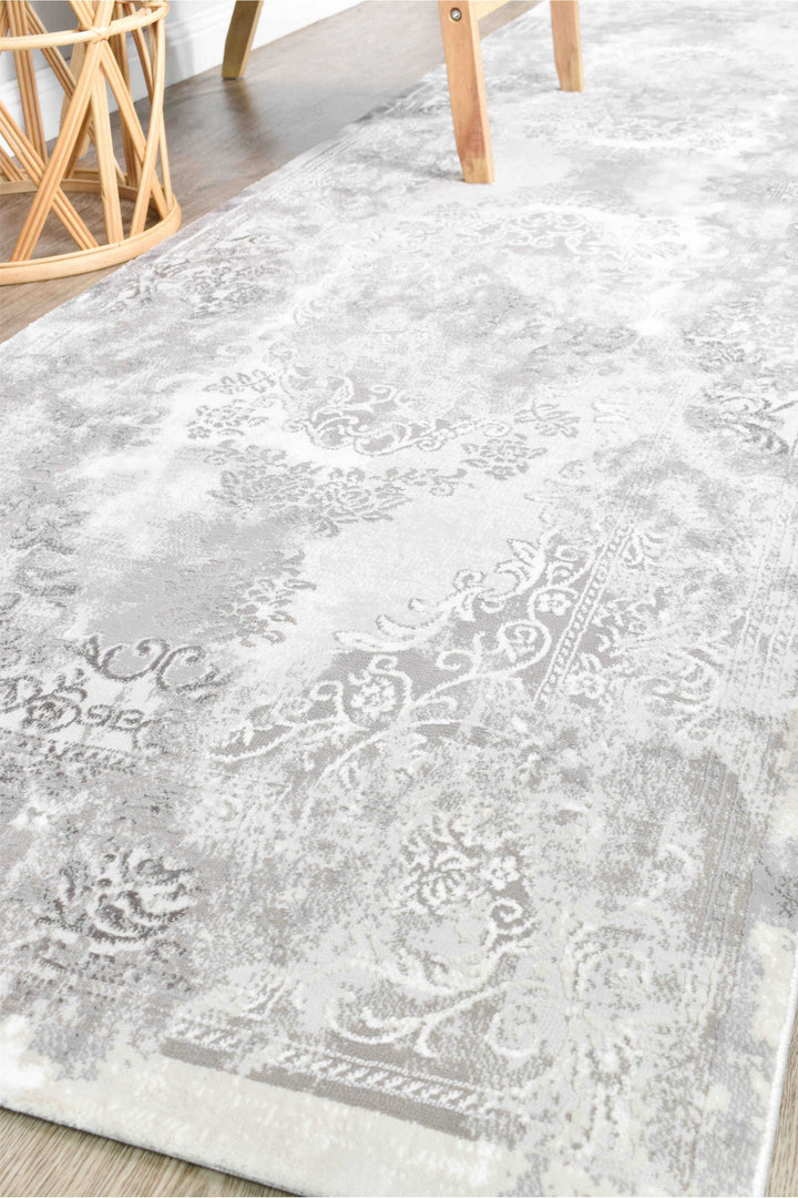 Finnegan Neutral Grey Rug - Turkish-inspired modern rug from Treasures of Turkey