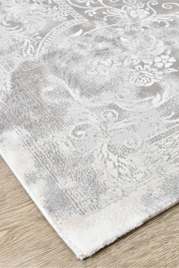 Finnegan Neutral Grey Rug - Turkish-inspired modern rug from Treasures of Turkey