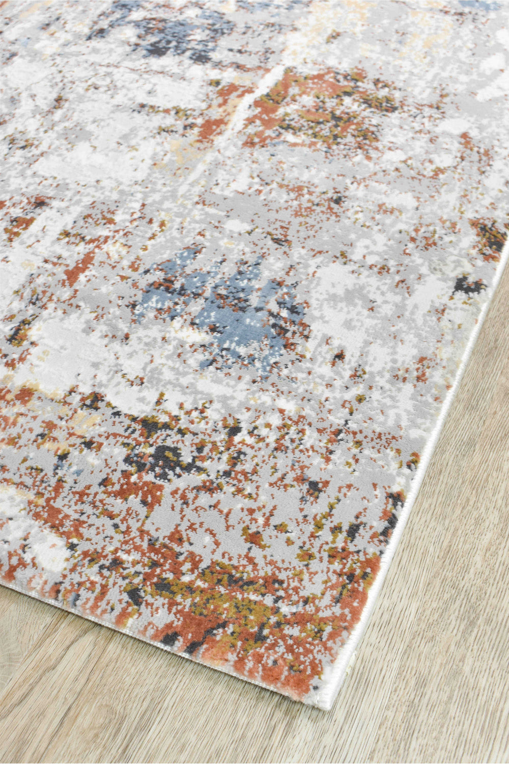 Finnegan Teak Water Runner - Turkish-inspired hallway runner rug from Treasures of Turkey