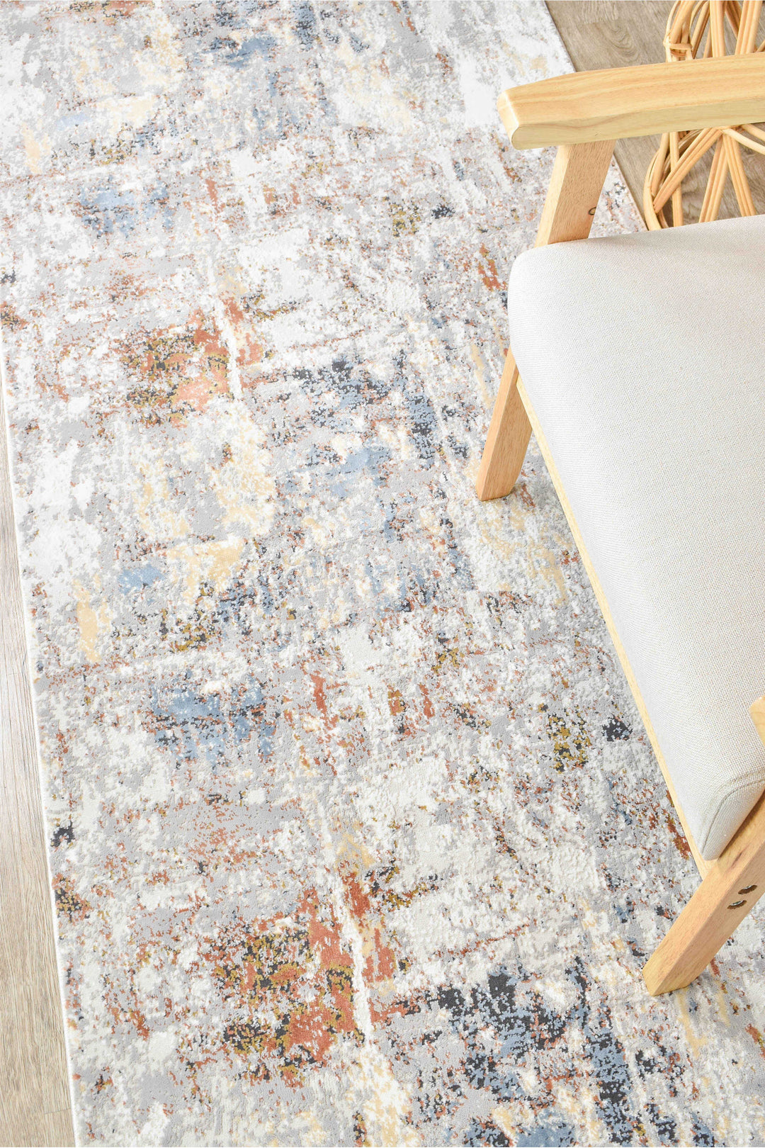 Finnegan Teak Water Rug - Turkish-inspired modern rug from Treasures of Turkey