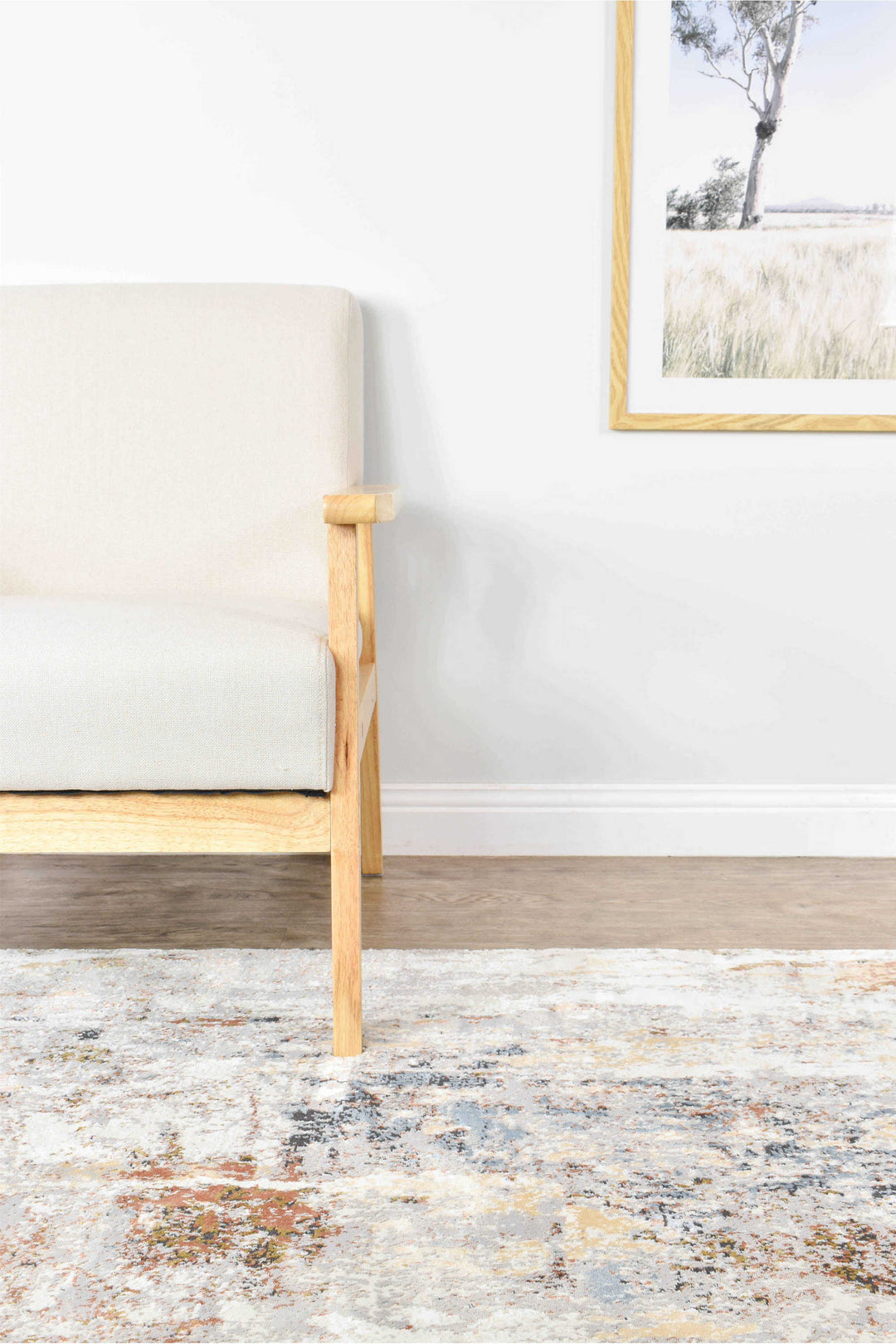 Finnegan Teak Water Runner - Turkish-inspired hallway runner rug from Treasures of Turkey