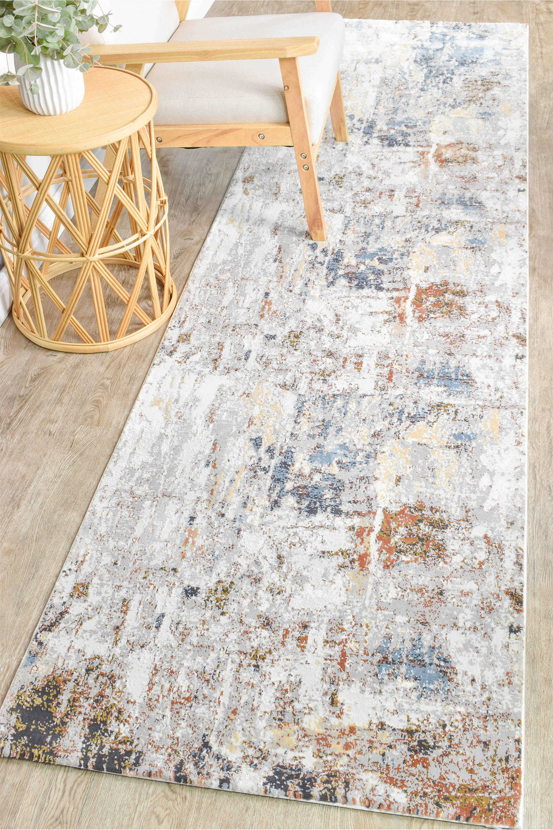 Finnegan Teak Water Rug - Turkish-inspired modern rug from Treasures of Turkey