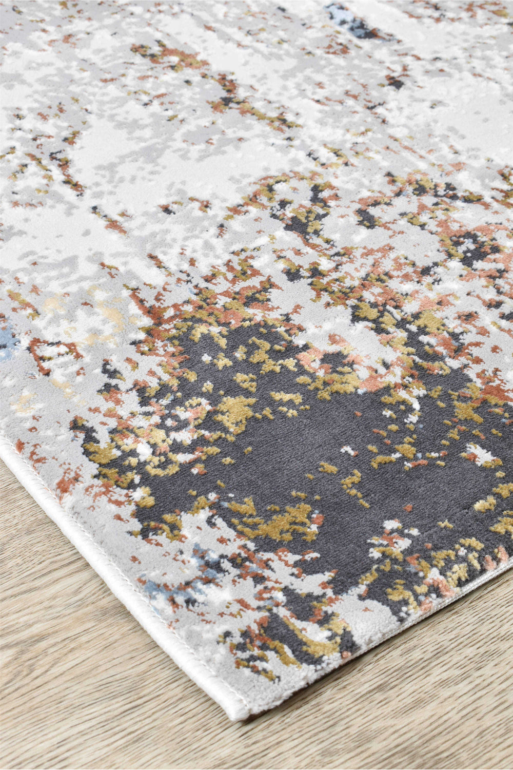 Finnegan Teak Water Rug - Turkish-inspired modern rug from Treasures of Turkey