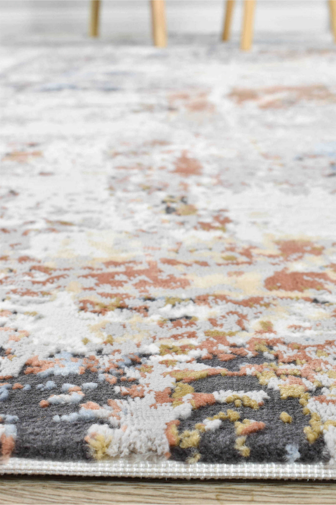Finnegan Teak Water Rug - Turkish-inspired modern rug from Treasures of Turkey