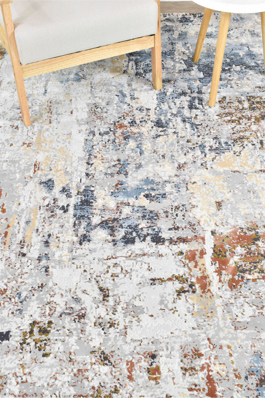 Finnegan Teak Water Rug - Turkish-inspired modern rug from Treasures of Turkey