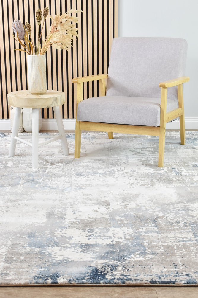 Eternal Misty Navy Grey Modern Rug - Turkish-inspired modern rug from Treasures of Turkey