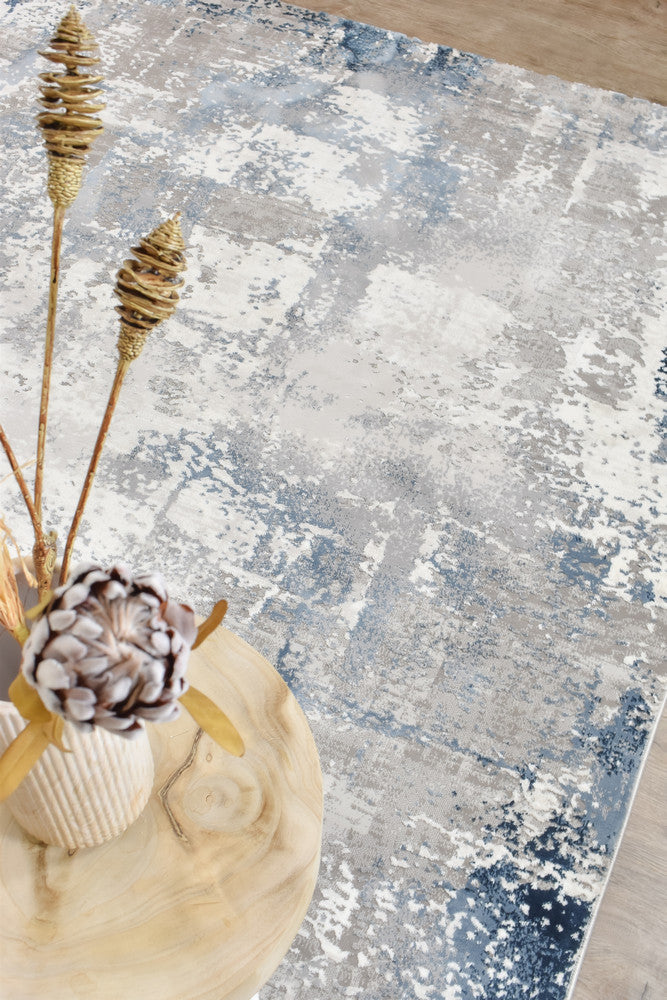 Eternal Misty Navy Grey Modern Rug - Turkish-inspired modern rug from Treasures of Turkey