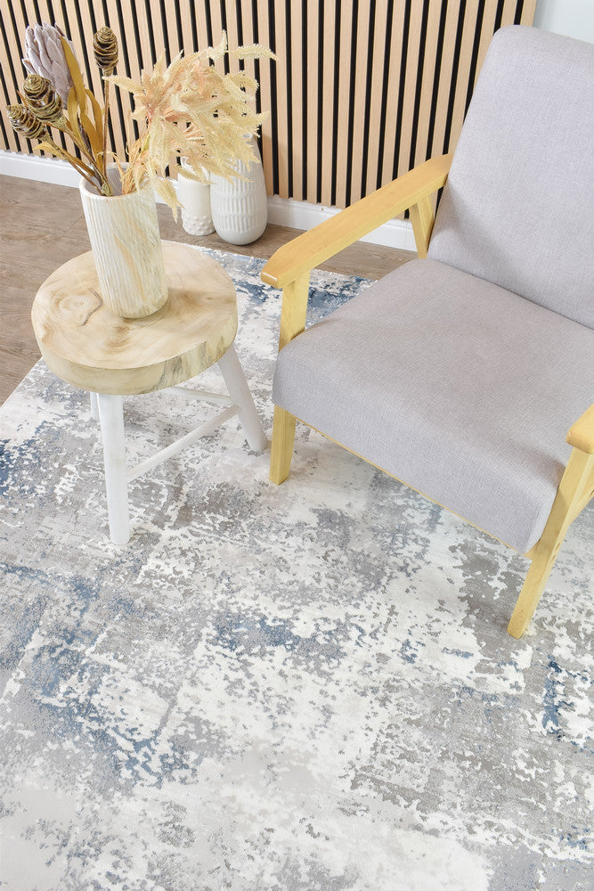 Eternal Misty Navy Grey Modern Rug - Turkish-inspired modern rug from Treasures of Turkey