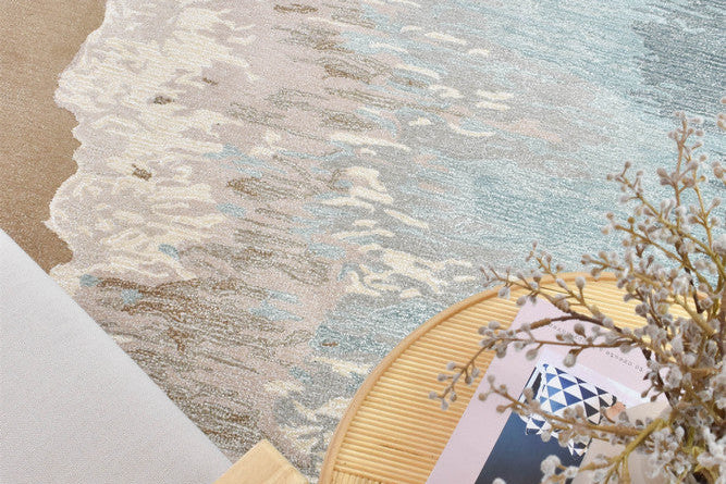 Montana Beach Natural Coastal Large Textured Rug – Treasures of Turkey Australia