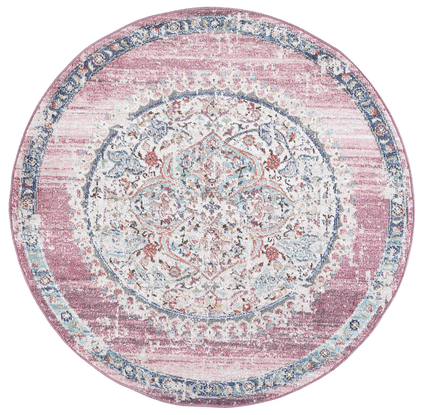 Konya Medalion Transitional Blush Rug Brand Ventures
