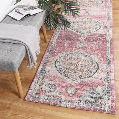 Konya Medalion Transitional Blush Rug Brand Ventures