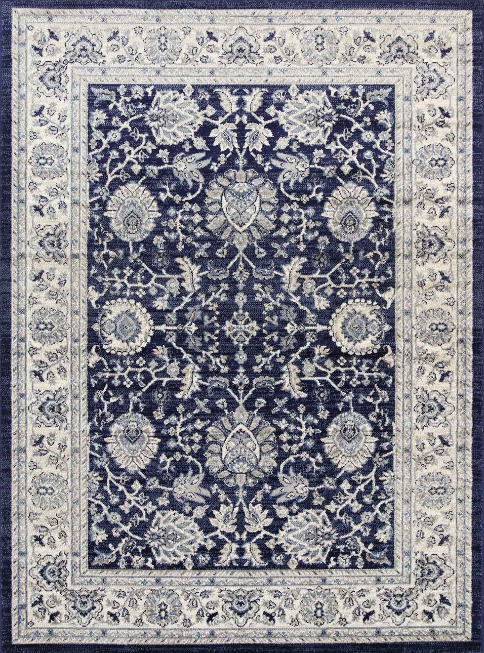Delilah Navy Blue Traditional Rug Brand Ventures
