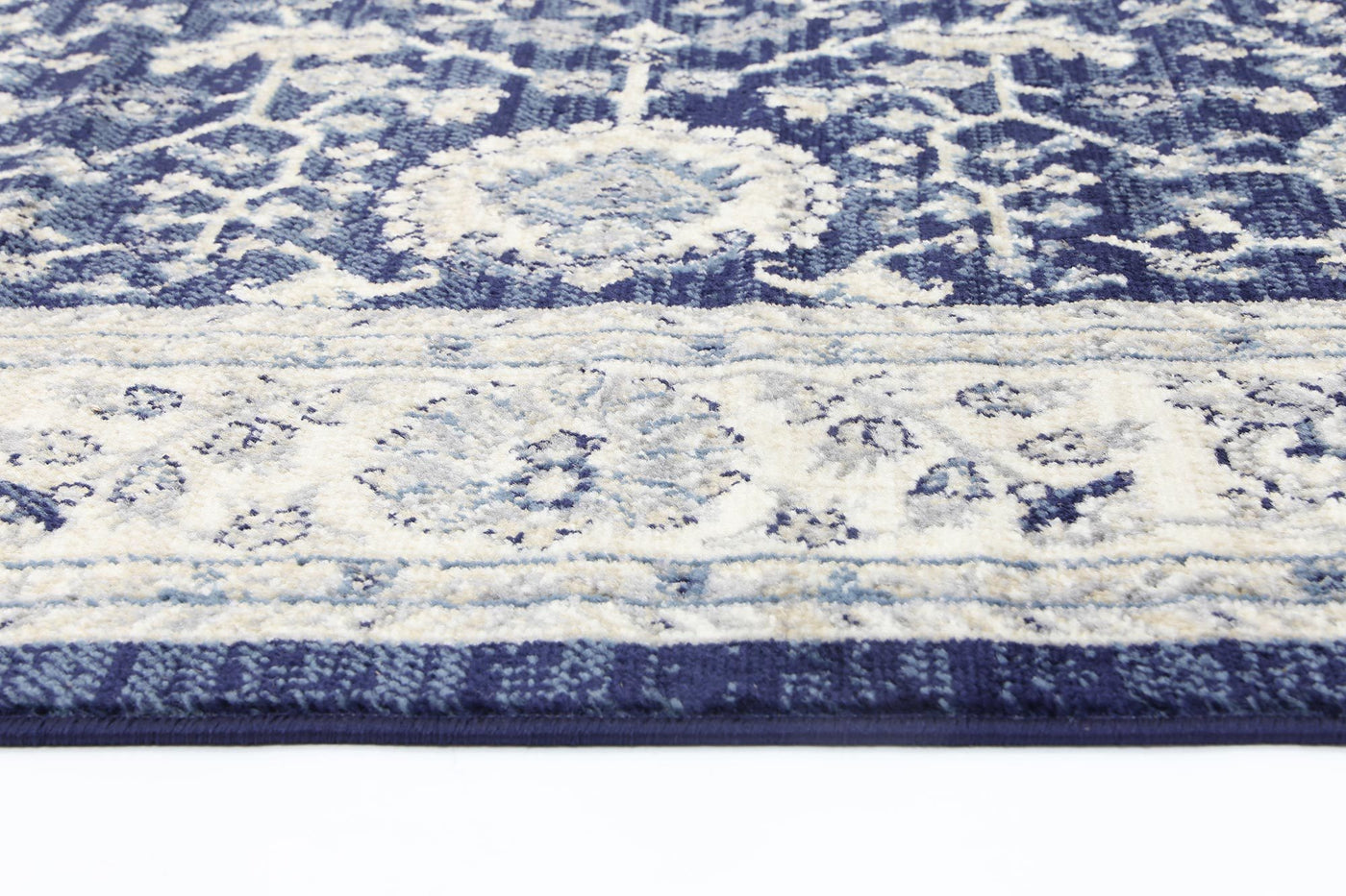 Delilah Navy Blue Traditional Rug Brand Ventures