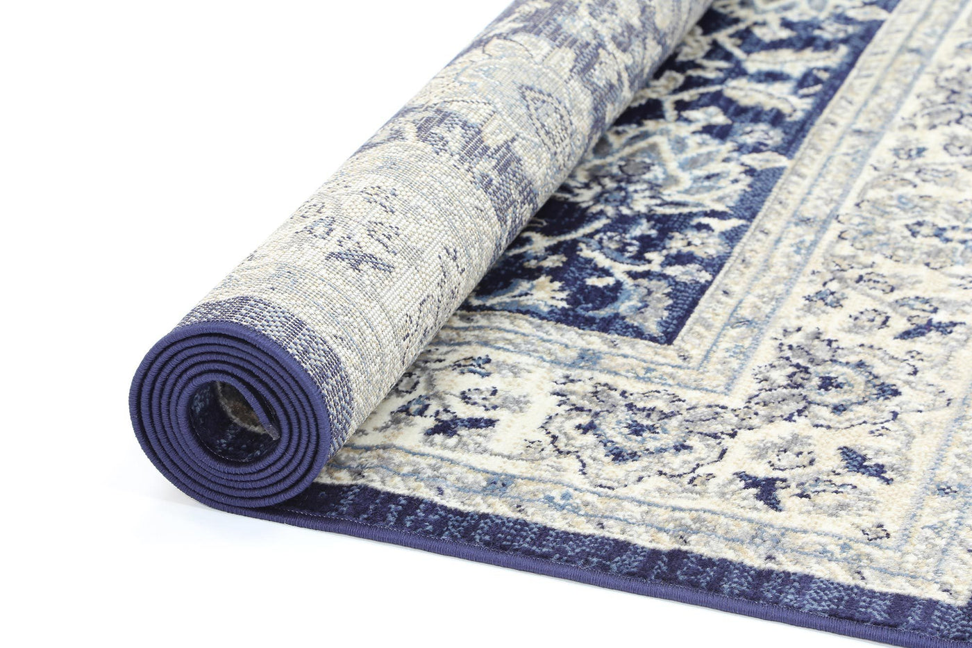 Delilah Navy Blue Traditional Rug Brand Ventures