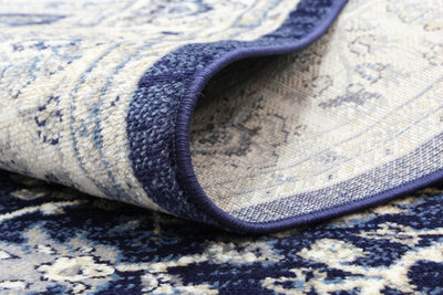 Delilah Navy Blue Traditional Rug Brand Ventures
