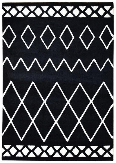 Chiapas Berber Black White Rug 63207-630.