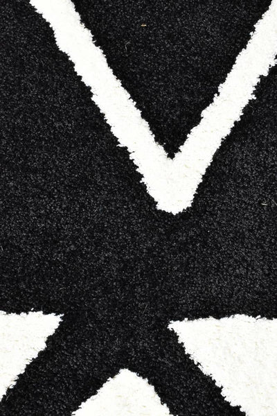 Chiapas Berber Black White Rug 63207-630.