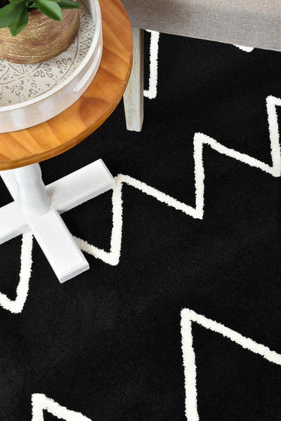 Chiapas Berber Black White Rug 63207-630.