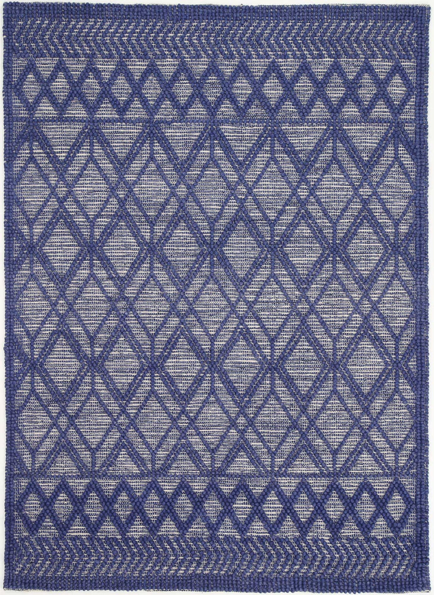 Himadri Trellis Blue Contemporary Wool Blend Rug Brand Ventures | Treasures of Turkey