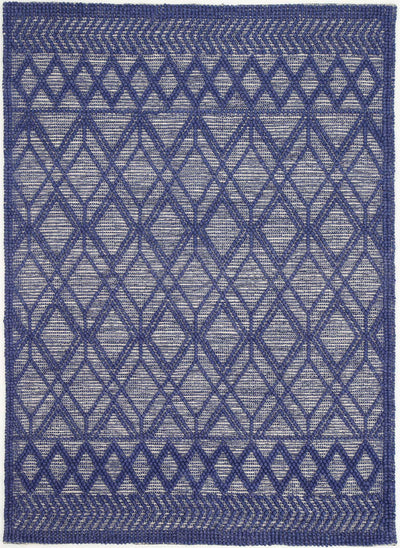 Himadri Trellis Blue Contemporary Wool Blend Rug Brand Ventures | Treasures of Turkey