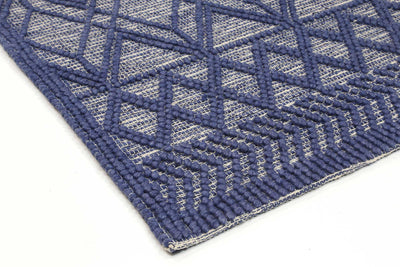 Himadri Trellis Blue Contemporary Wool Blend Rug Brand Ventures | Treasures of Turkey
