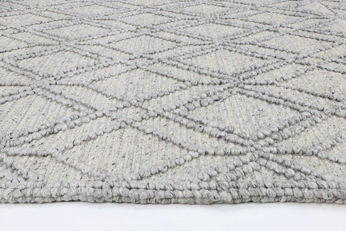 Himadri Trellis Grey Contemporary Wool Blend Rug Brand Ventures