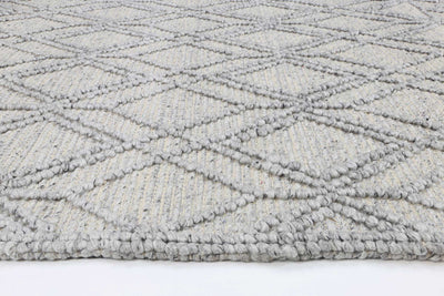 Himadri Trellis Grey Contemporary Wool Blend Rug Brand Ventures