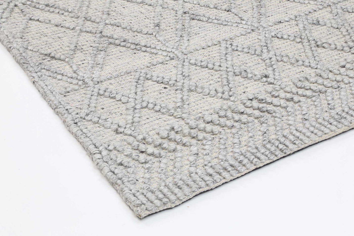 Himadri Trellis Grey Contemporary Wool Blend Rug Brand Ventures