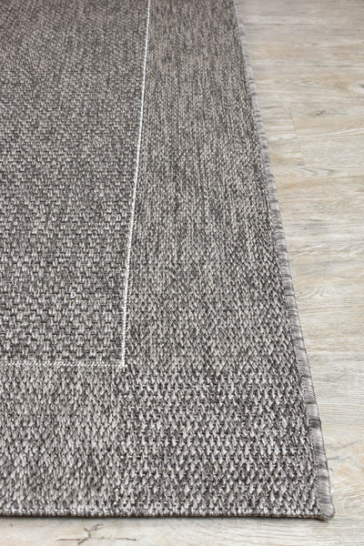 Outdoor Sisal Sisal Charcoal Rug 3900-088.