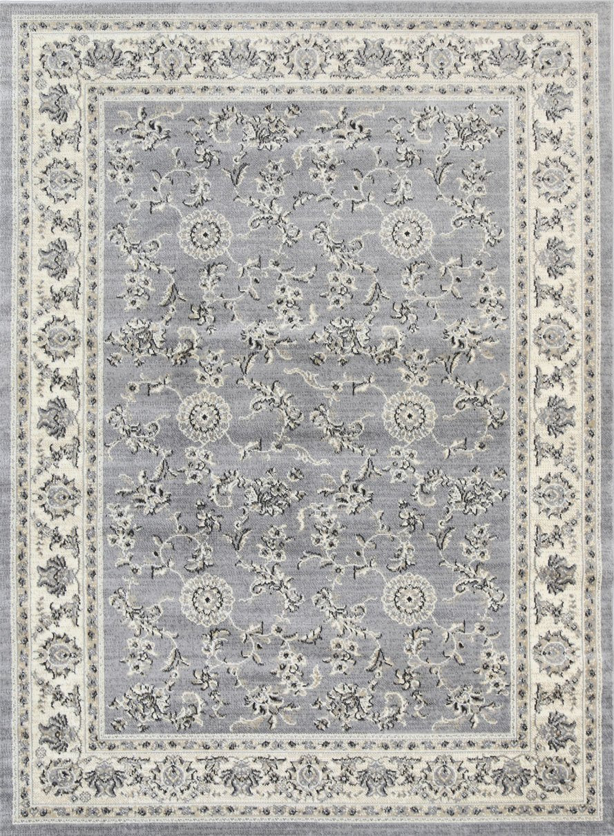 Delilah Grey Cream Border Rug Brand Ventures