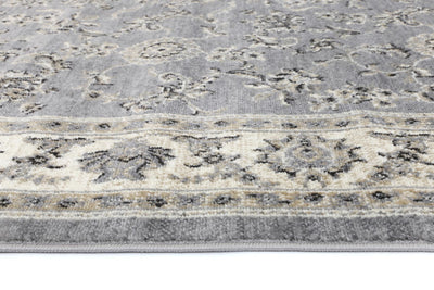 Delilah Grey Cream Border Rug Brand Ventures